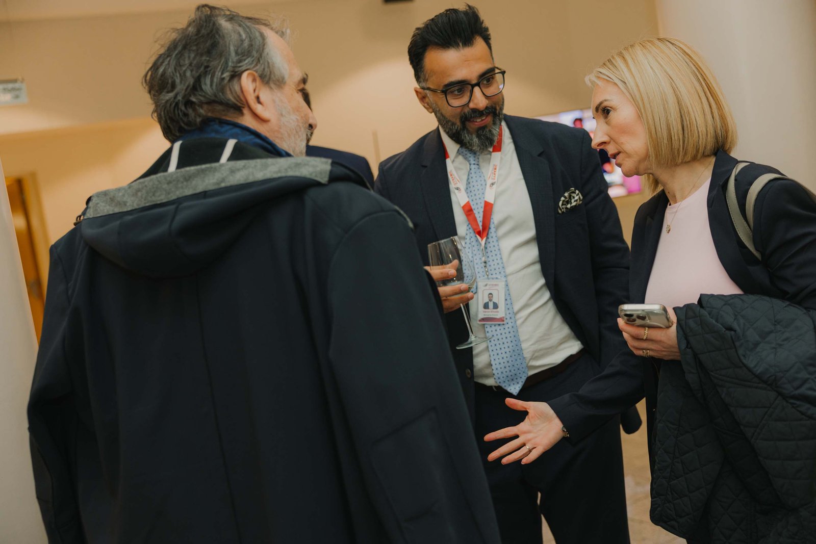 Networking at the reception