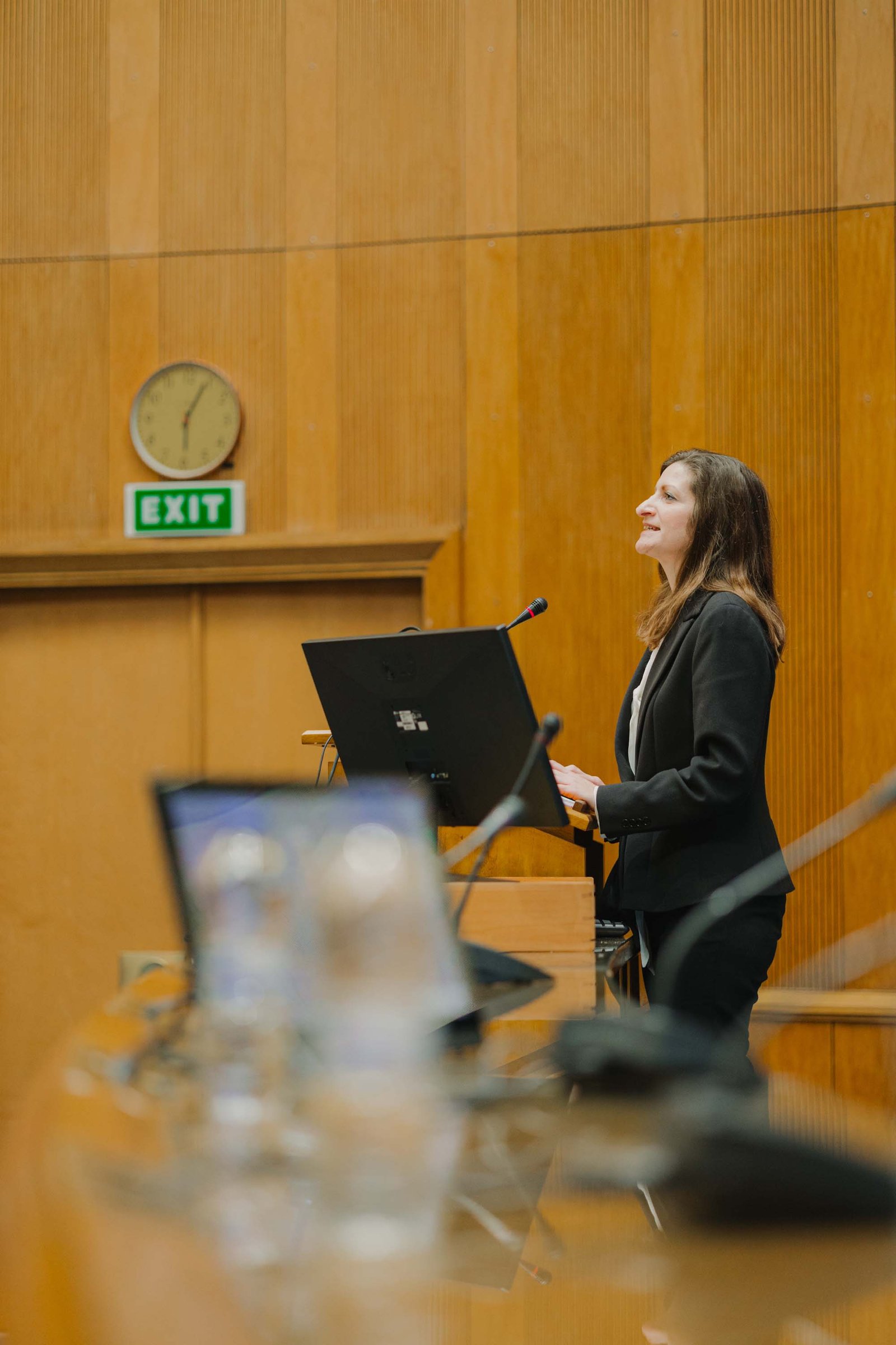 Speaker addressing the audience